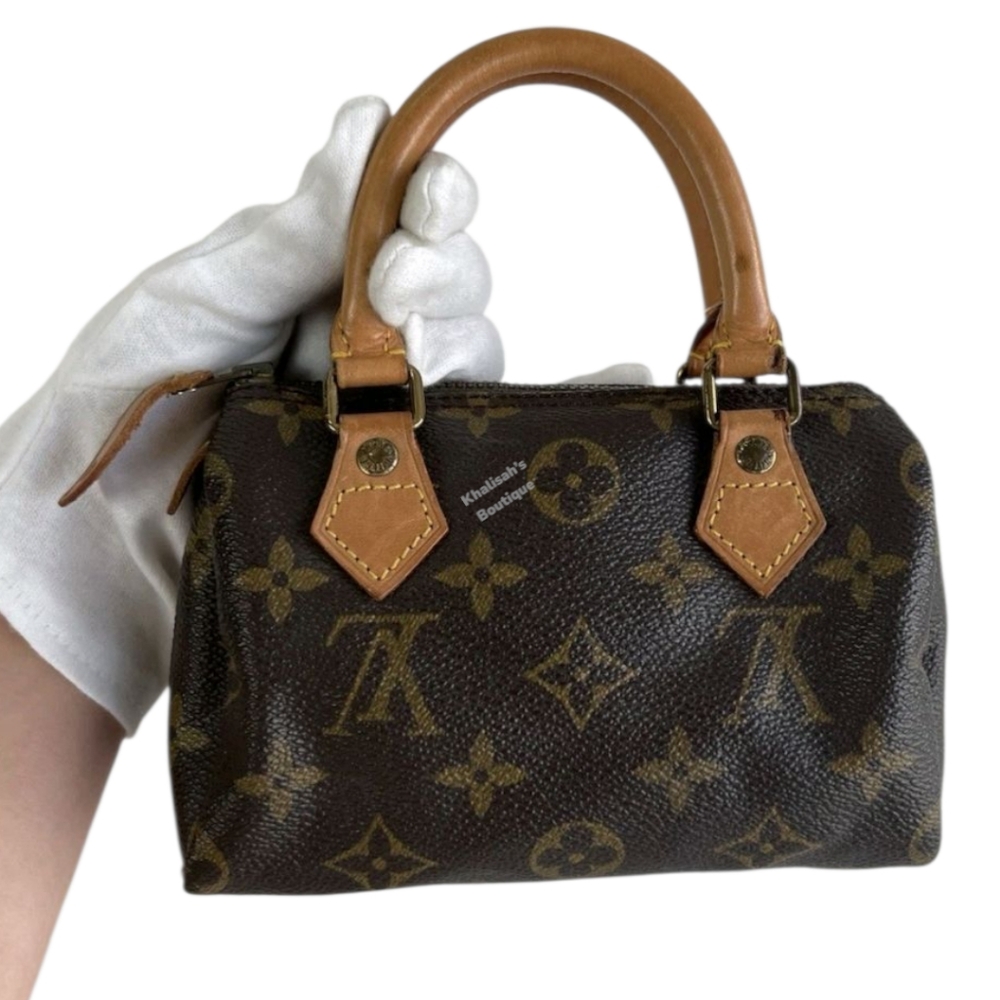 Louis Vuitton Speedy NANO MONOGRAM VINTAGE LV Mini Macro Cute SMALL - Picture 10 of 16